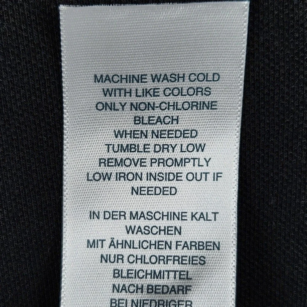 True Religion Polo Shirt Mens Small Black Branded Collar Short Sleeve 106602 NEW